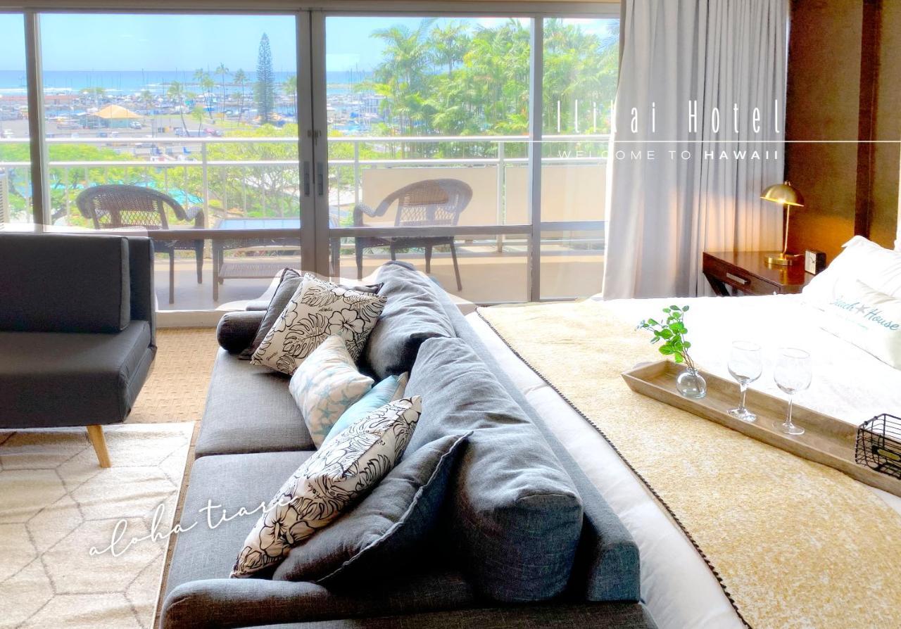 Apartment H Ocean View Waikiki Luxury Ilikai Free Parking *